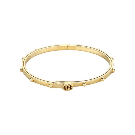 Gucci 18ct Yellow Gold GG Running Bangle 